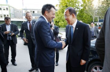 제네바 본부: 반기문 유엔 사무총장 고별 조찬